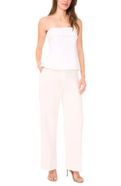Halogen ® Tailored Foldover Strapless Top In White