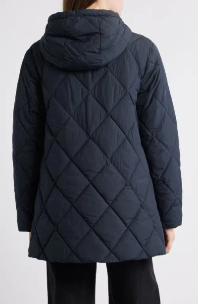 Bernardo Quilted Packable Puffer Jacket In Blue