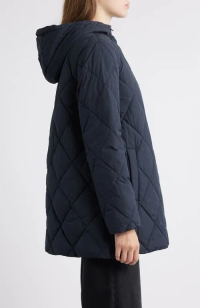 Bernardo Quilted Packable Puffer Jacket In Blue