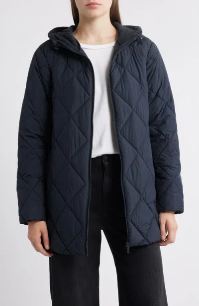 Bernardo Quilted Packable Puffer Jacket In Blue