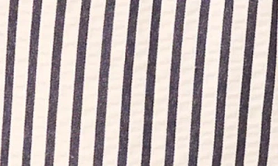 Cece Stripe Drawstring Ankle Pants In Blue