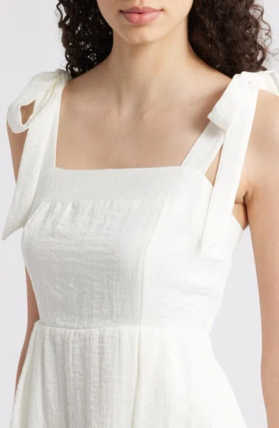Sam Edelman Tie Strap A-line Minidress In White