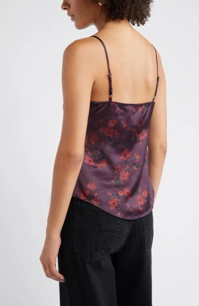 Open Edit Split Front Satin Button-up Camisole