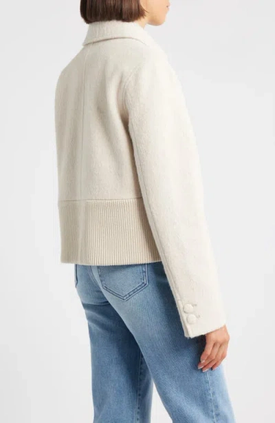 Bernardo Brushed Short Jacket In White