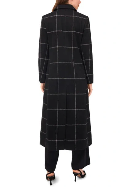 Halogen ® Windowpane Check Longline Jacket In Black