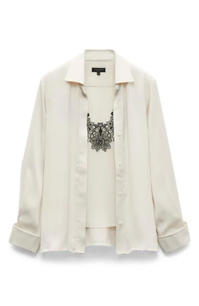 Rag & Bone Button Front Camisole Blouse In Multi