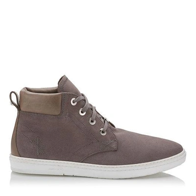 Shop Jimmy Choo Smith Iron Grey Dry Suede Casual Boots