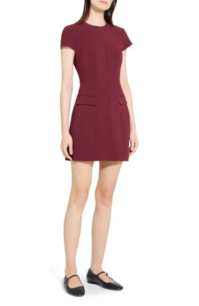 Theory Tailored Zip-front Mini Dress