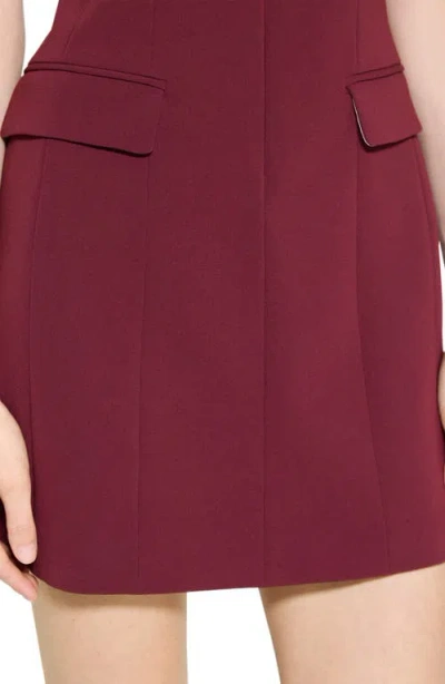 Theory Tailored Zip-front Mini Dress