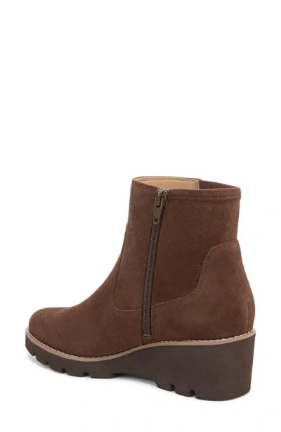 Vionic Ariana Platform Wedge Bootie In Brown