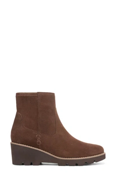 Vionic Ariana Platform Wedge Bootie In Brown