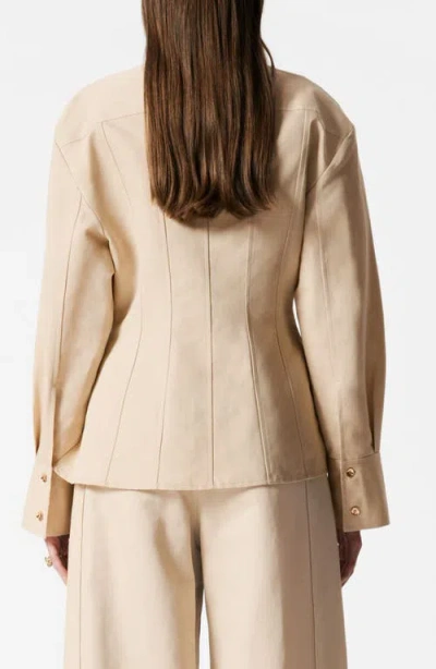 & Other Stories Tapered Shirt In Nude