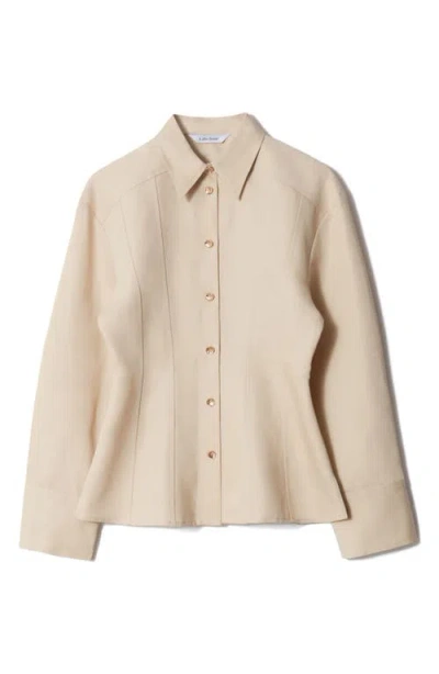 & Other Stories Tapered Shirt In Nude