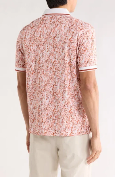 Bugatchi Pipe Trim Knit Polo In Multi