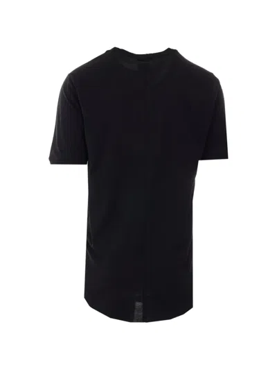 Thom Krom Crewneck Elasticated T-shirt In Black