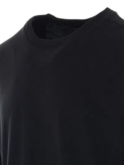 Thom Krom Crewneck Elasticated T-shirt In Black