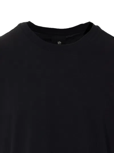 Thom Krom Crewneck Elasticated T-shirt In Black