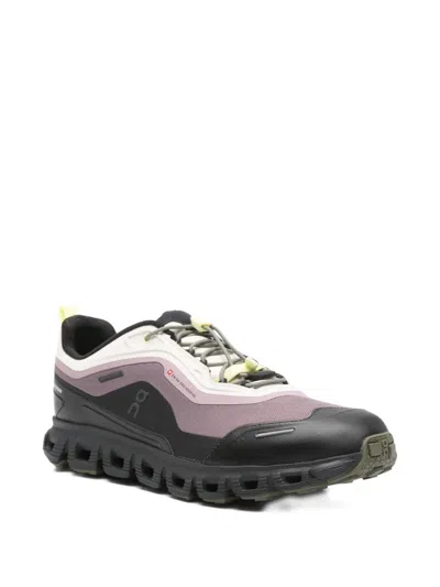 On Cloud 6 Geo Waterproof Rubber-trimmed Mesh Sneakers In Black