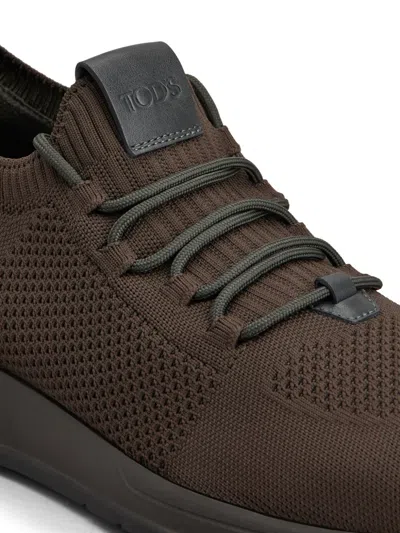 Tod's Low-top Lace-up Sneakers In Brown