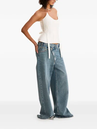 Moos Studio Strapless Top In White