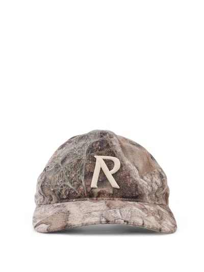 Represent Logo-embroidered Baseball Cap In Brown