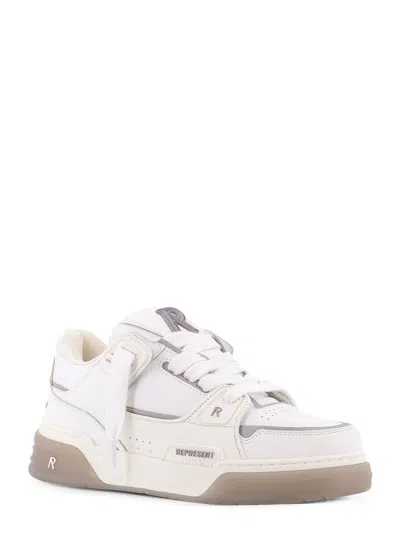 Represent White Solid Studio Sneakers In White