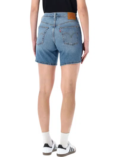 Levi's 501 Mid Tight Short In Blue