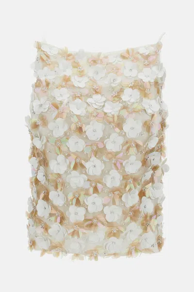 P.a.r.o.s.h Sequins Top In Neutral