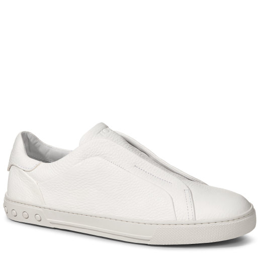 Tod S Cassetta T Panelled Leather Low Top Trainers In B001 Bianco Modesens