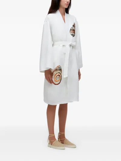 Osklen Concha ベルテッド ドレス In White