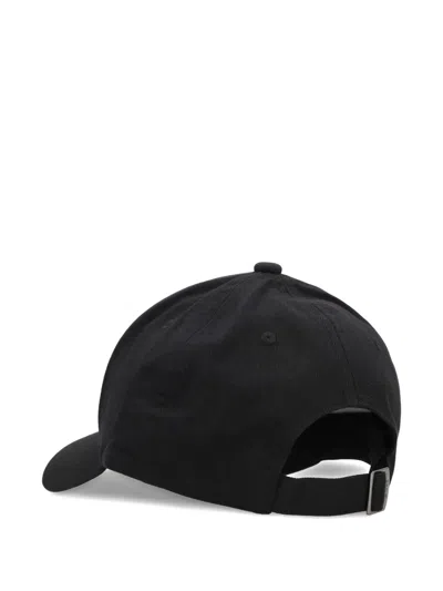 Hugo Boss Adjustable Baseball Cap Logo Design In Black