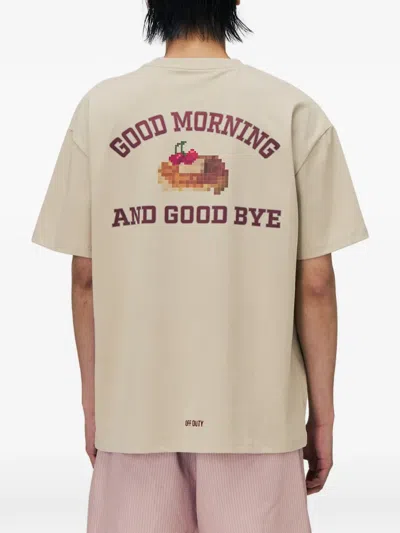 Off Duty Printed T-shirt In Neutral