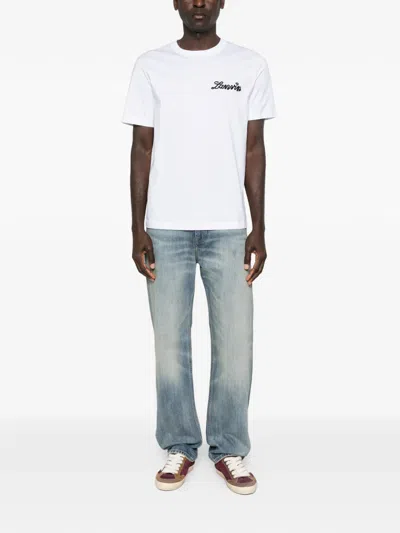 Lanvin White Crew Neck T-shirt In White