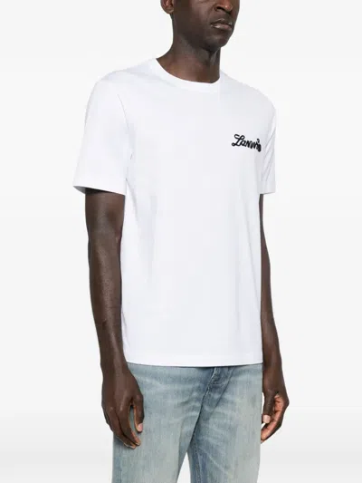 Lanvin White Crew Neck T-shirt In White