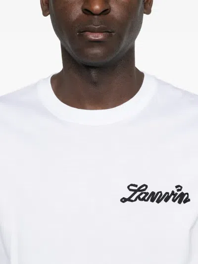 Lanvin White Crew Neck T-shirt In White