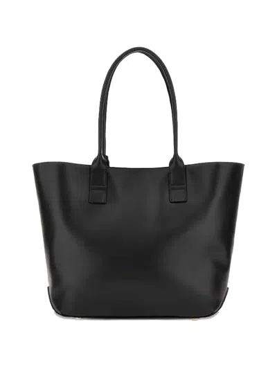 Hogan Address Shopping Bag Small In Black