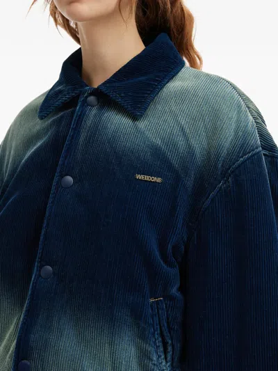 We11 Done コーデュロイカラー ボンバージャケット In Blue