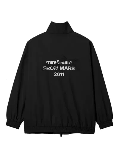 Mini Cream ジップアップ ジャケット In Black