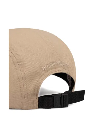 Norse Projects Initial-logo Cap In Brown