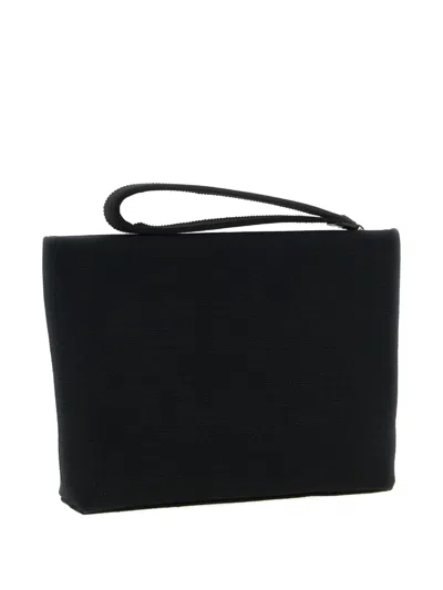 Givenchy Tape Small Clutch Bag Rectangular Wrist Strap In Black