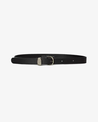 Janessa Leone Myra Leather Belt In Black