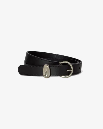 Janessa Leone Myra Leather Belt In Black