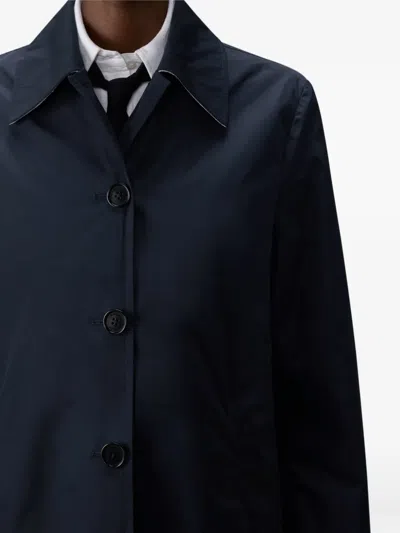 Thom Browne Bal Collar Raincoat Memory Tech Design In Blue
