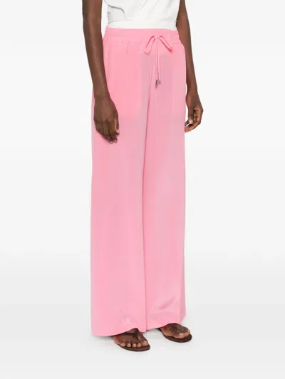 Ermanno Firenze Drawstring Trousers In Pink