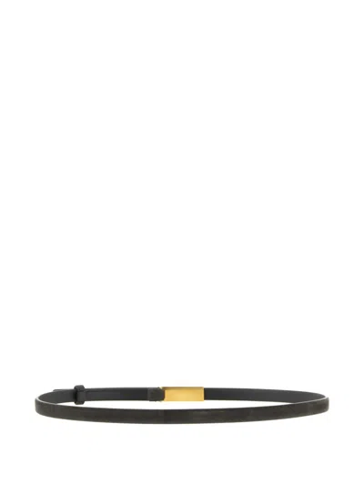 Khaite Brown Empire Solid Belt In Brown