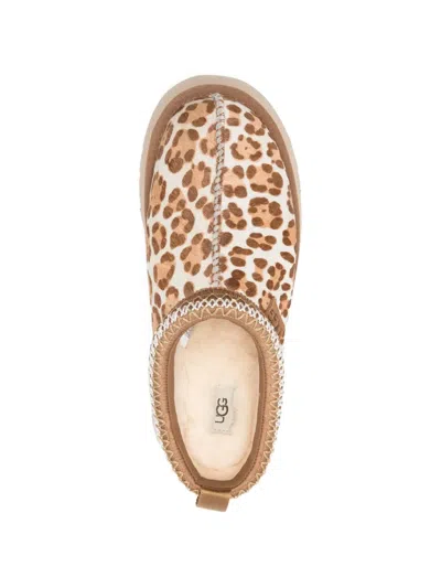 Ugg Leopard Platform Slippers In Brown