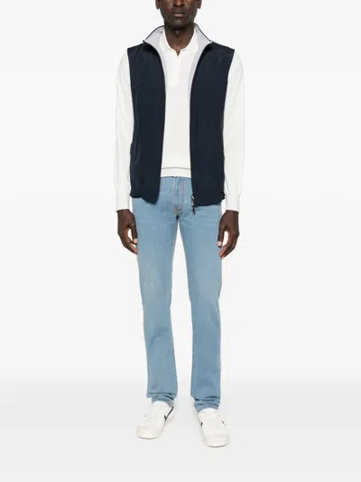 Corneliani Lightweight Five-pocket Denim In Blue