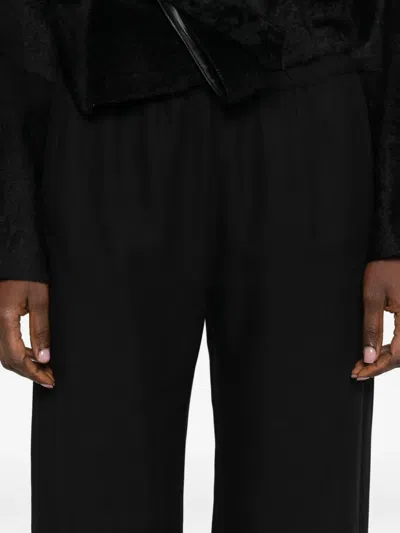 Enza Costa Elasticated Twill Trousers In Black