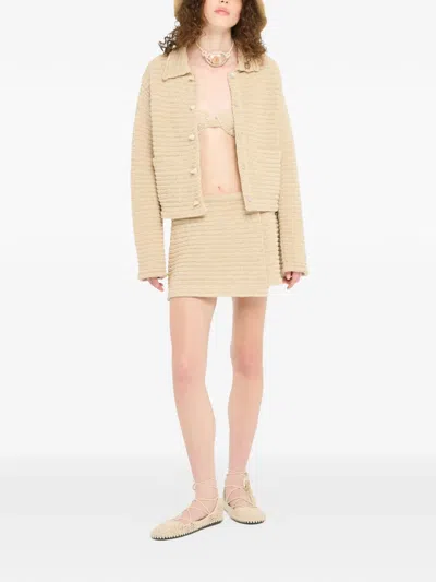 裹身式迷你半身裙