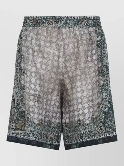 Amiri Multicolor Bandana Silk Bermuda In Multi